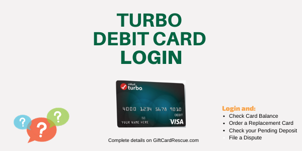 "How to Login to Turbo Debit Card"