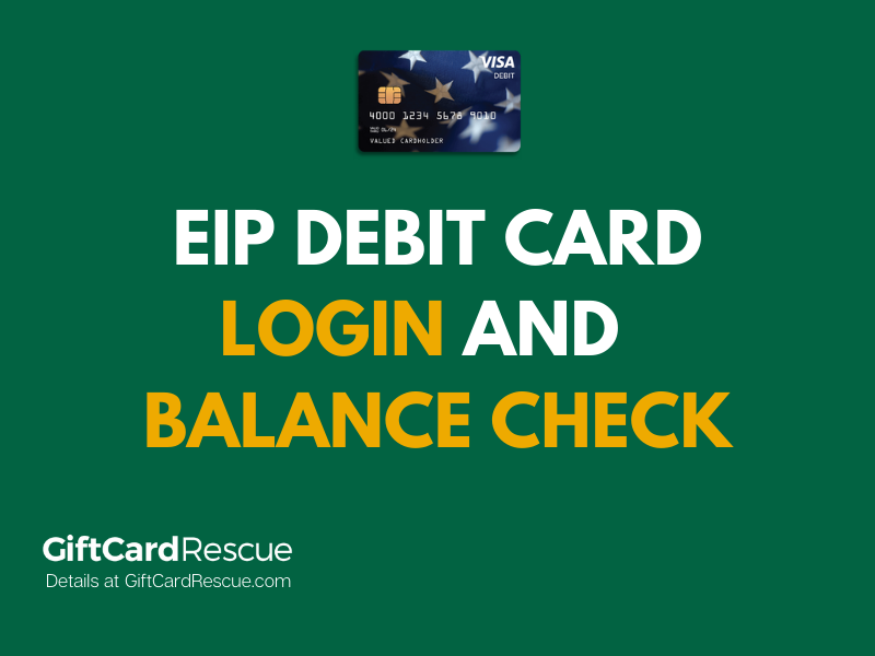 "How to check the balance on your EIP Card"