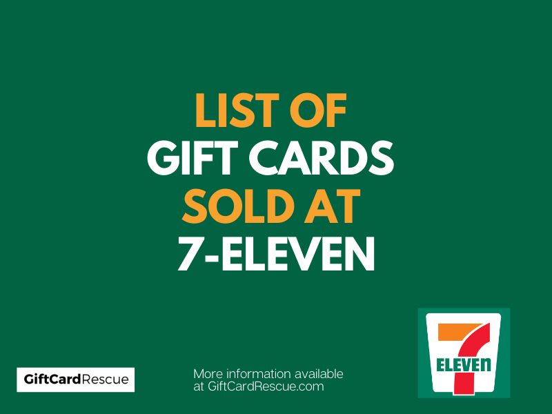 "Gift Cards Sold at 7-Eleven"