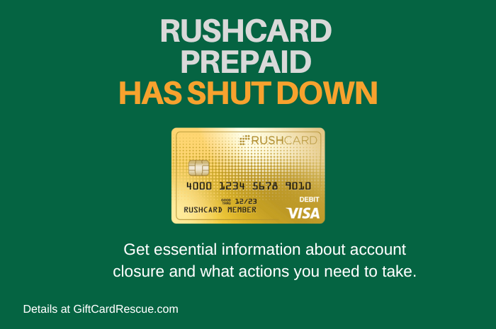"Why is my RushCard card not working"